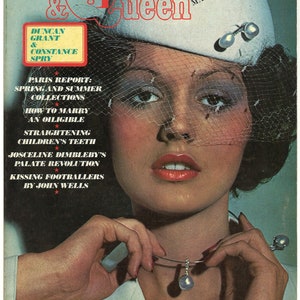 Harpers & Queen UK Marzo 1975 British Original Vintage Fashion Magazine Regali Regalo di compleanno