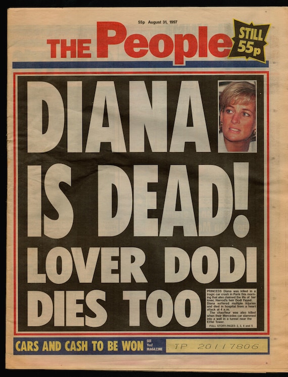 The People August 31 1997 Princess of Wales Diana Headline