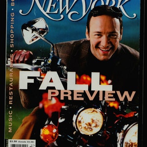 New York Magazine Sept 13 1999 Fall Preview Kevin Spacey