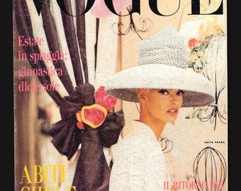vogue italia 1991 別冊付録付き 　super model VOGUE Magazine Italia September 1991 LINDA EVANGELISTA