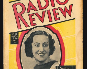 Revue radio n° 28 16 mai 1936 Magazine original