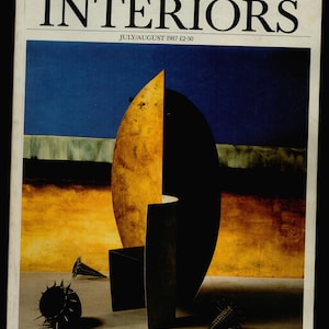 World of Interiors July/Aug 1987 Original Vintage Design & Decoration Magazine