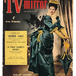 TV Mirror Oct 17 1953 Vintage Magazine Margaret Lockwood