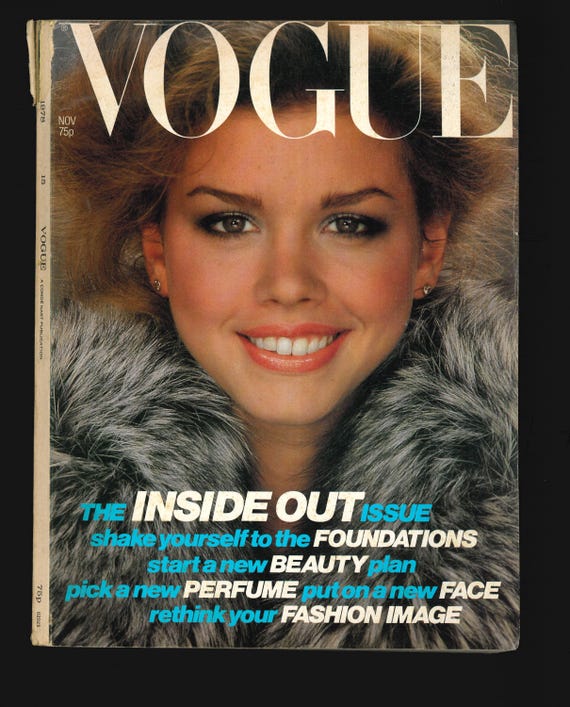 Vogue UK November 1978 British Original Vintage Fashion Magazine