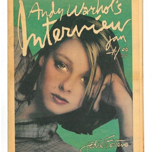 Andy Warhol&#39;s Interview Jan 1977 Fashion Entertainment Art