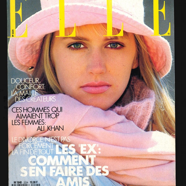 Elle Aug 22 1988 French Edition Vintage Magazine