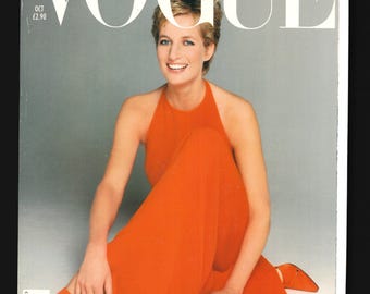 Vogue Uk Oct 1997 British Original Vintage Fashion Magazine Cover
