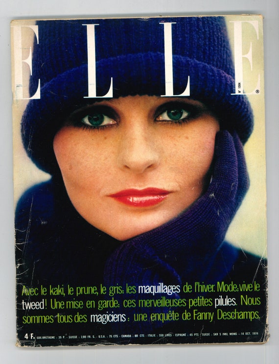 Elle Oct 14 & 21 1974 French Edition Vintage Magazine 50th - Etsy