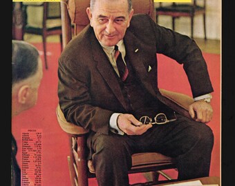 Newsweek 31 août 1964 Magazine vintage original Lyndon Johnson 60e