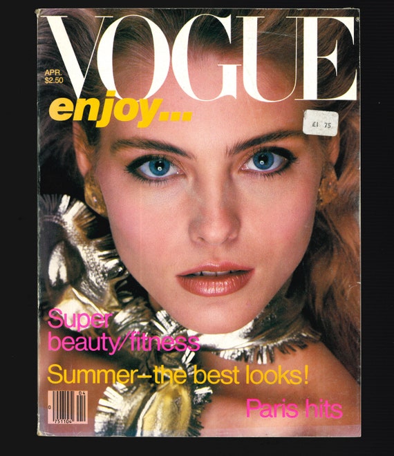 Vogue US April 1981 Original Vintage American Fashion Magazine Kim
