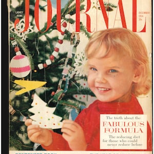 Ladies Home Journal Dec 1956 Vintage Magazine