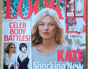 Look Aug 13 2007 Fashion & Celebrity Weekly Original  Magazine Kate Moss cover