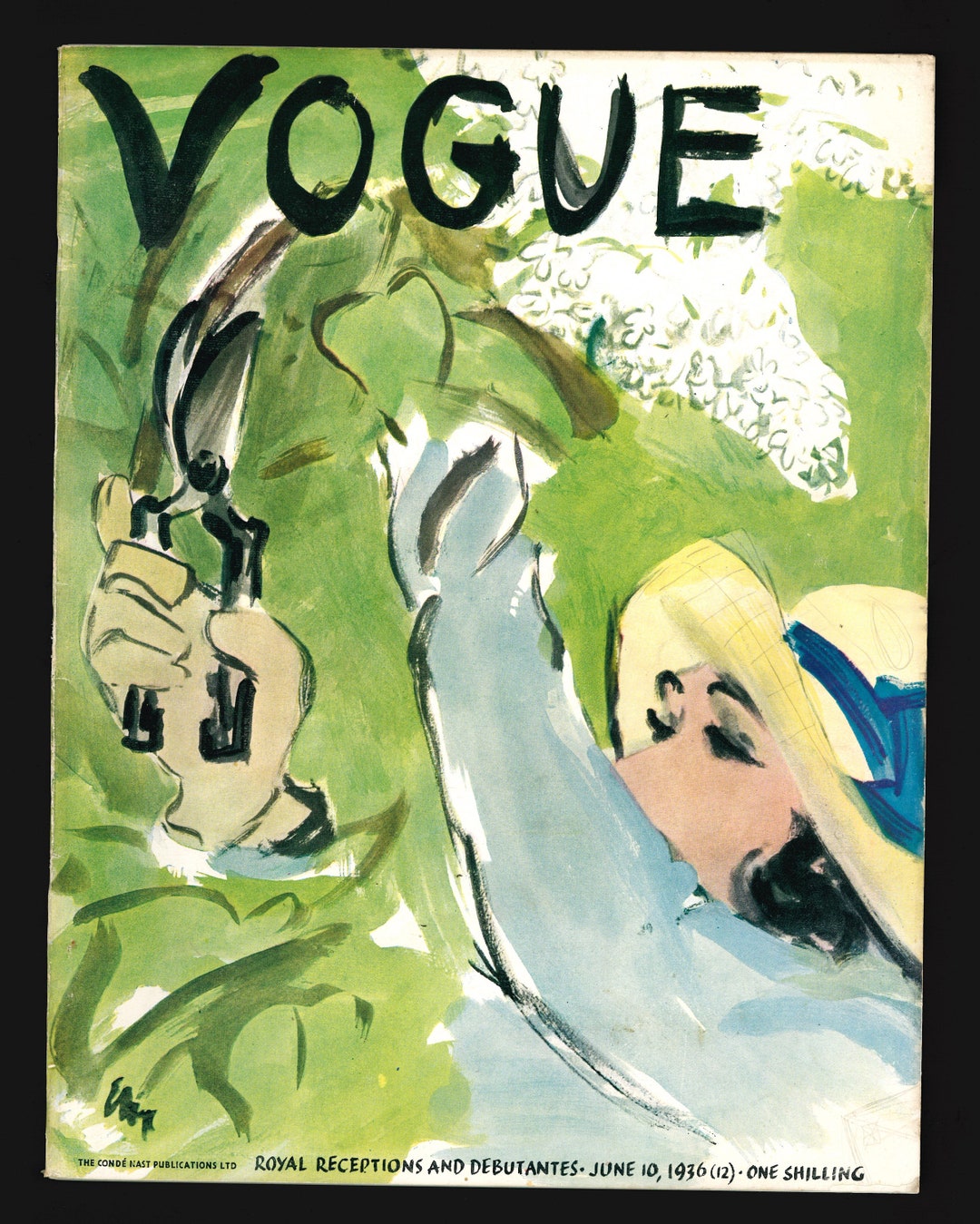 Vogue UK June 10 1936 Original Vintage Fashion Magazine - Etsy