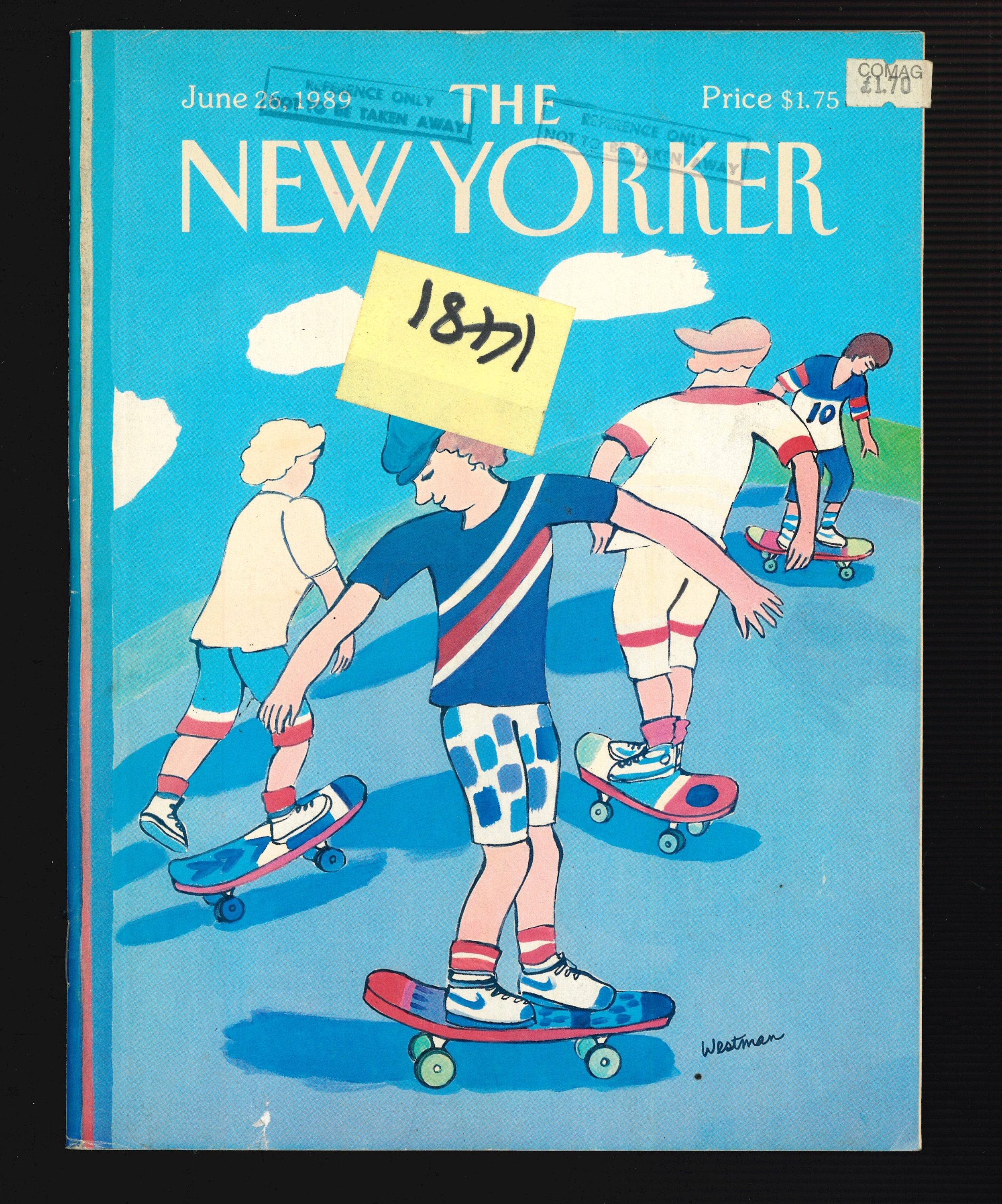 やま Limited Edition with New Yorker COTTON NEWSPAPER PRINT YELLOW PAINT SNEAKER(26cm Yellow