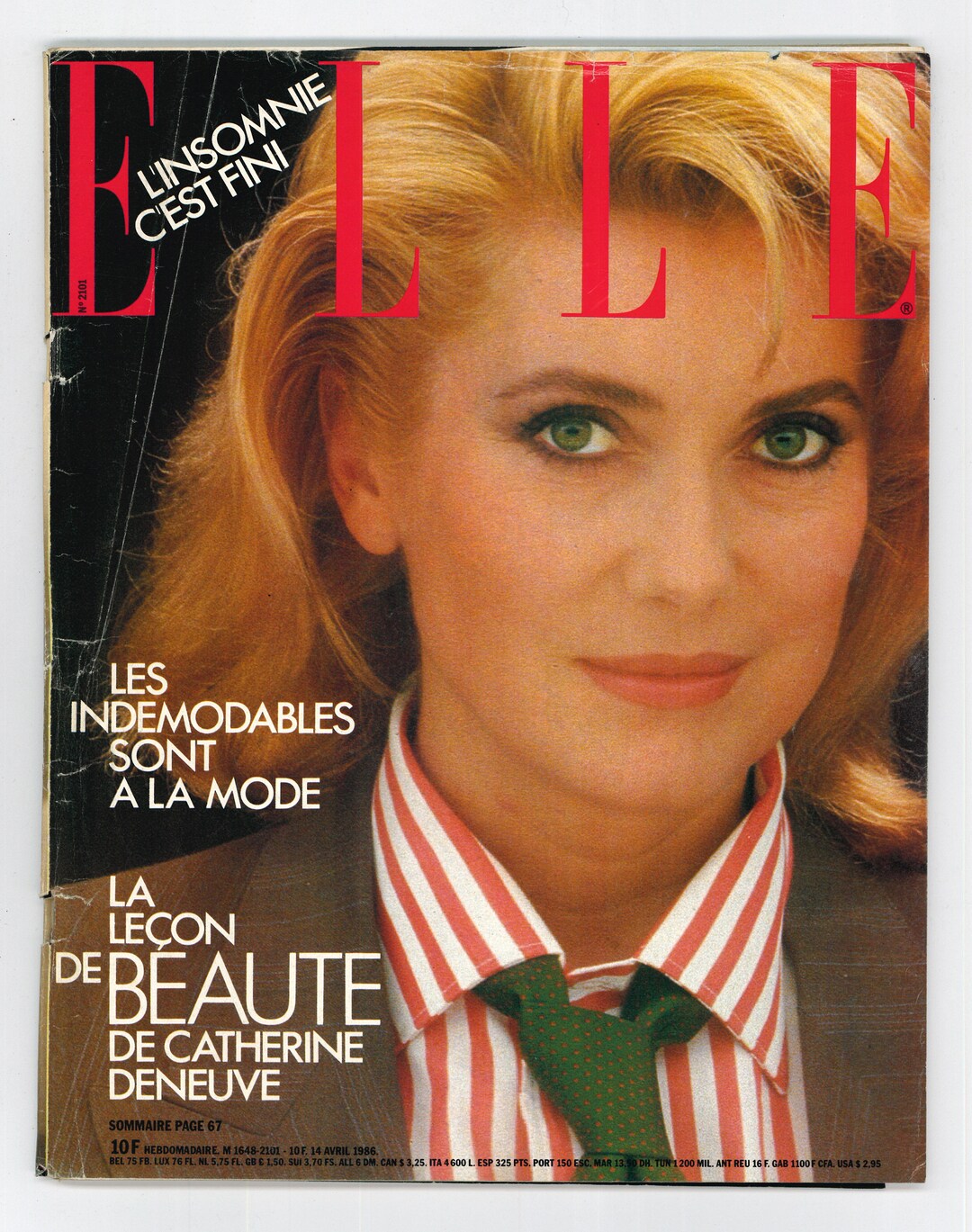 Elle Apr 14 1986 French Edition Vintage Magazine - Etsy