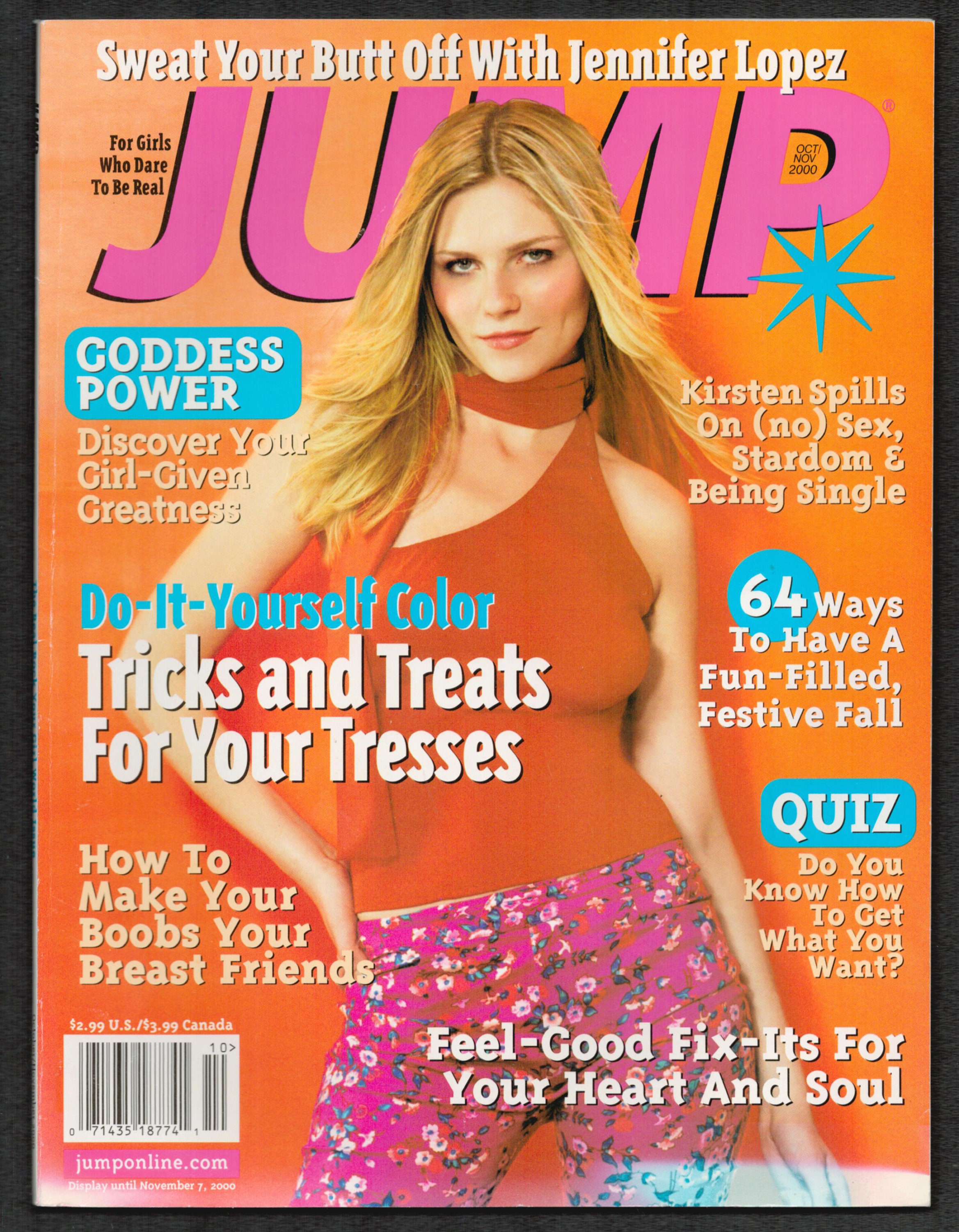 Jump US August 2000 Original American Teen Age Girl Magazine