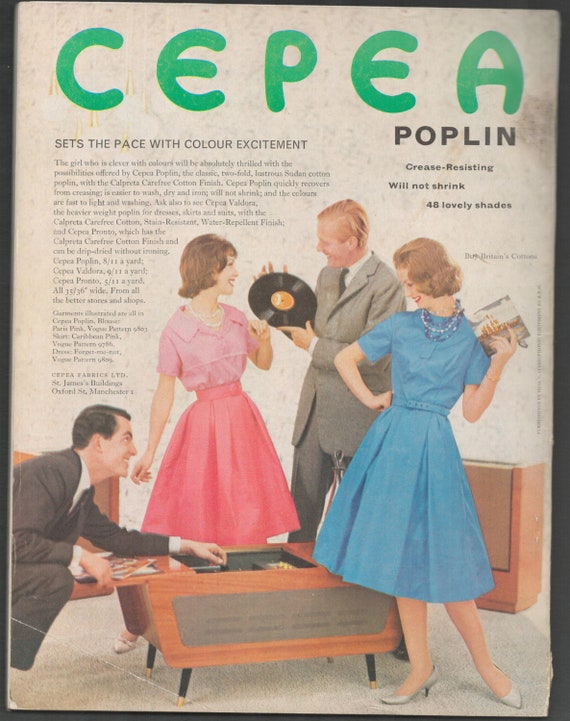 Vogue UK Early Feb 1960 Original Vintage Fashion Magazine Windsor