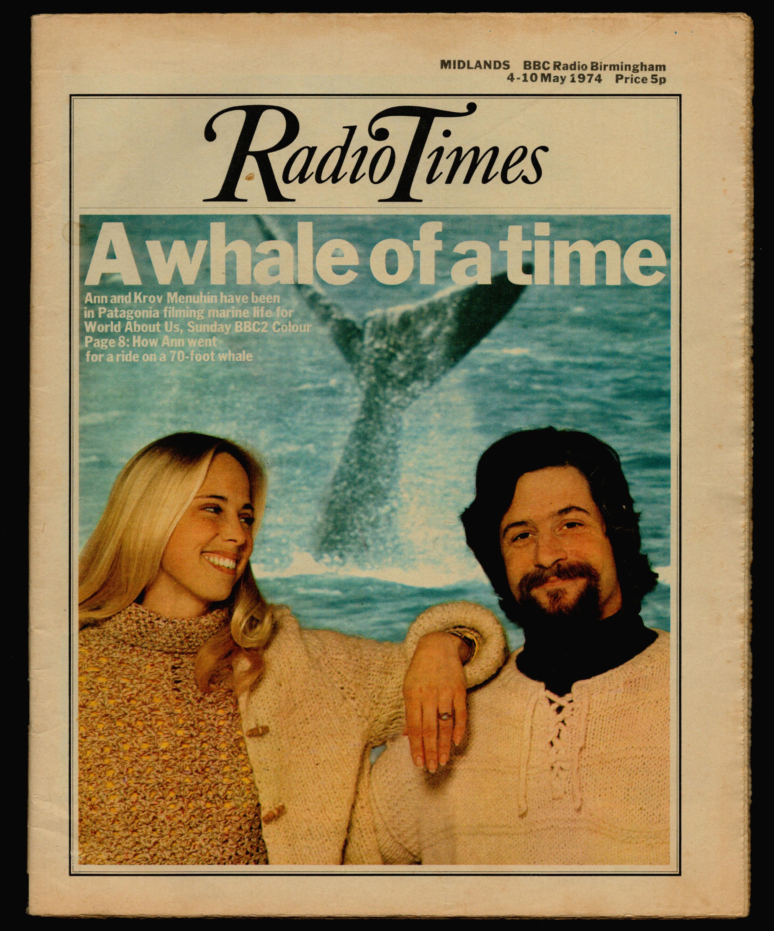 Radio Times May 4-10 1974 Magazine Ann and Krov Menuhin 50th