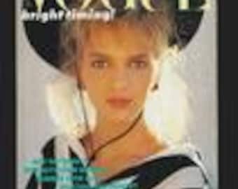 Vogue UK May 1986  British Original Vintage Fashion Magazine Gift Present Uma Thurman cover
