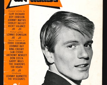 Hit Parade Vol 1 No 79 dicembre 1960 Rivista originale Rock n Roll Adam Faith