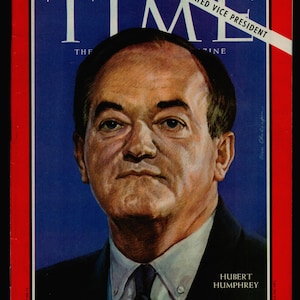 Time Magazine April 1 1966 Titelblatt: Hubert Humphery