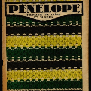 Penelope Wool Work no 80 March 15 1939 Feminine Original Vintage Fashion Magazine