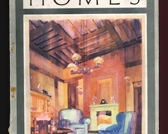 Town & Country Homes 1928 Vintage Original Retro Rare Monthly Magazine