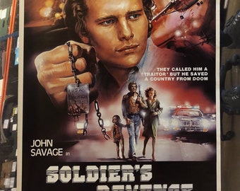Soldiers Revenge, 1986 1 hoja de póster de la película