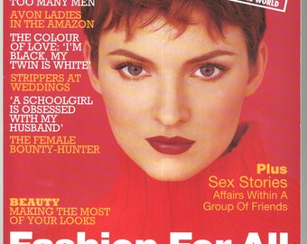 Marie Claire UK Edition Oct 1994 Original Vintage Fashion Magazine Teresa model cover inside Karen Carpenter 30th