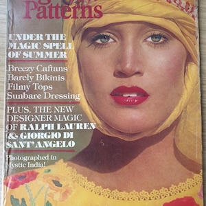 Vogue Patterns Book Summer 1975 Original Vintage  Retro Rare Fashion Magazine Gift Birthday Present