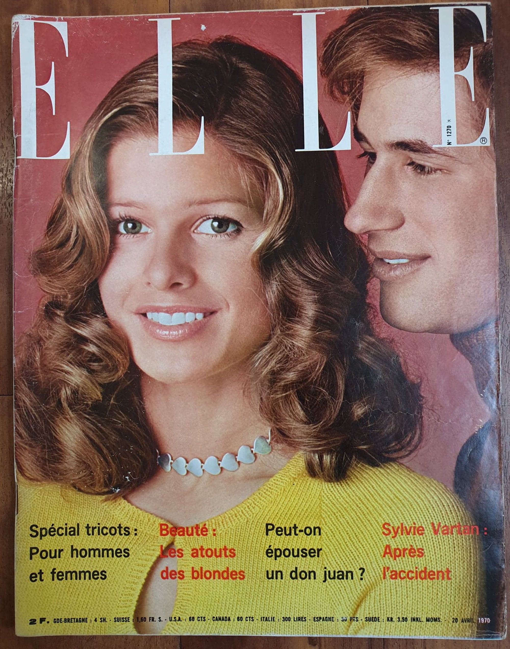 Elle French 20 April 1970 No 1270 France Foreign Original Vintage