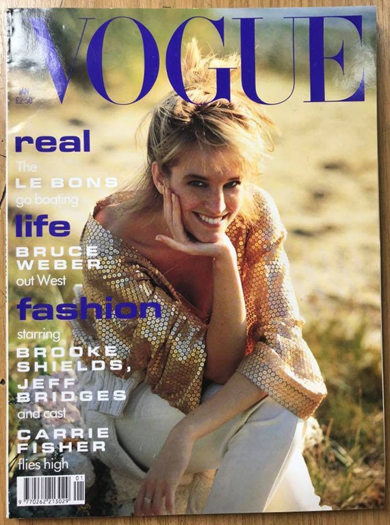 Vogue UK Jan 1991 Birthday Gift Present Original British Vintage