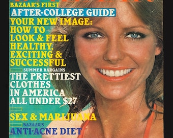 Harper's Bazaar US June 1976 Vintage Rare Retro Original Fashion Magazine Cheryl Tiegs