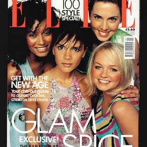 Elle UK Jan 2000 British Original Vintage Fashion Magazine Spice Girls