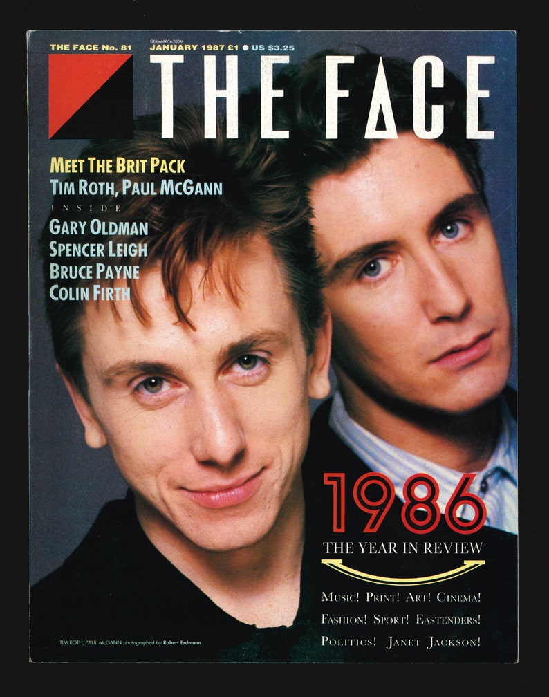 The Face No. 81 Jan 1987 British Original Vintage Fashion Magazine Tim ...
