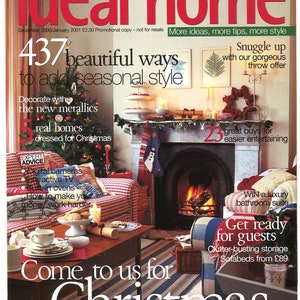 Ideal Home Dec 2000 Jan 2001 Original British Vintage Interior Improvements Decorating Magazine Gift Present Birthday