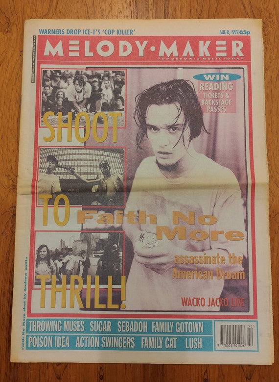 Melody Maker Aug 8 1992 British Pop Newspaper Wacko Jacko - Etsy