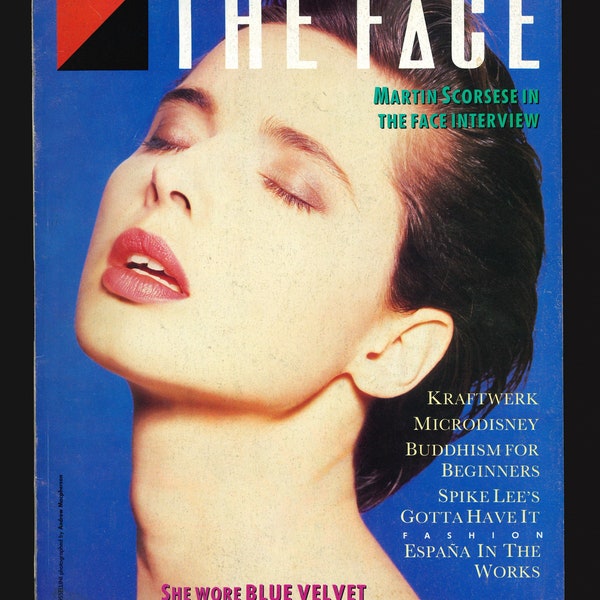 The Face no. 82  Feb 1987 British Original Vintage Fashion Magazine  Isabella Rossellini, Martin Scorsese