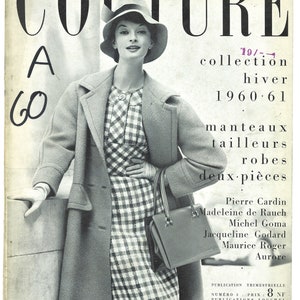 Couture Collection Magazine No. 3  Winter 1960-1961 Original Vintage Fashion Gift Birthday Present