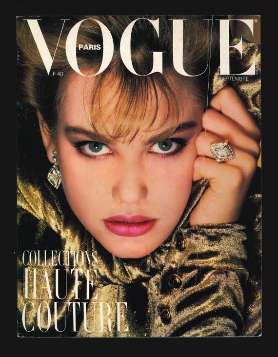 Vogue Paris No 659 Sept 1985 Original Vintage Fashion Magazine