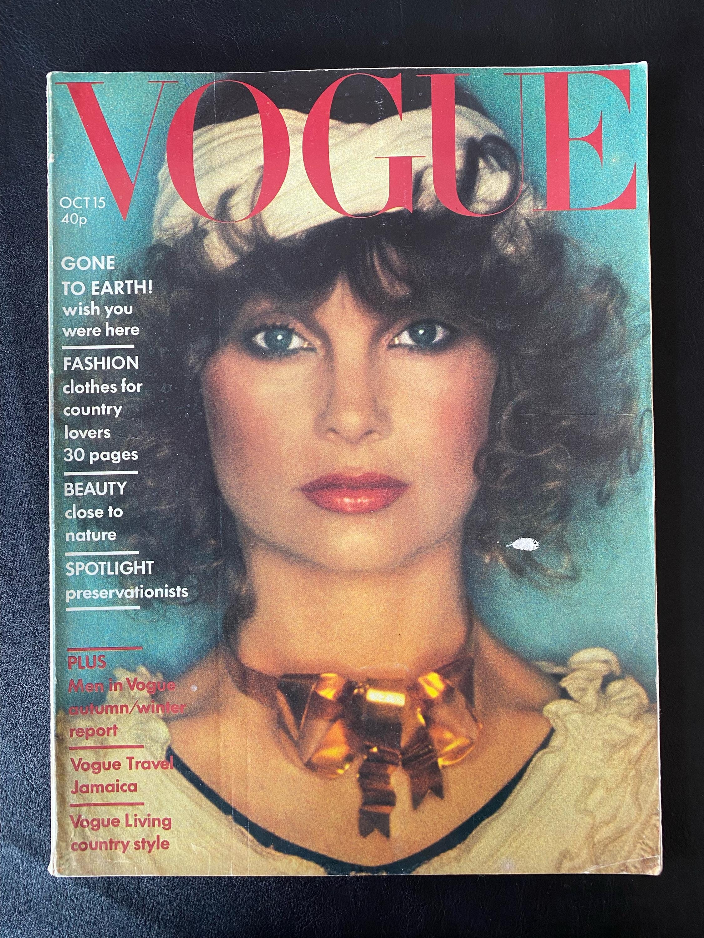 Vogue Oct 15 1974 British Original Vintage Fashion Magazine - Etsy