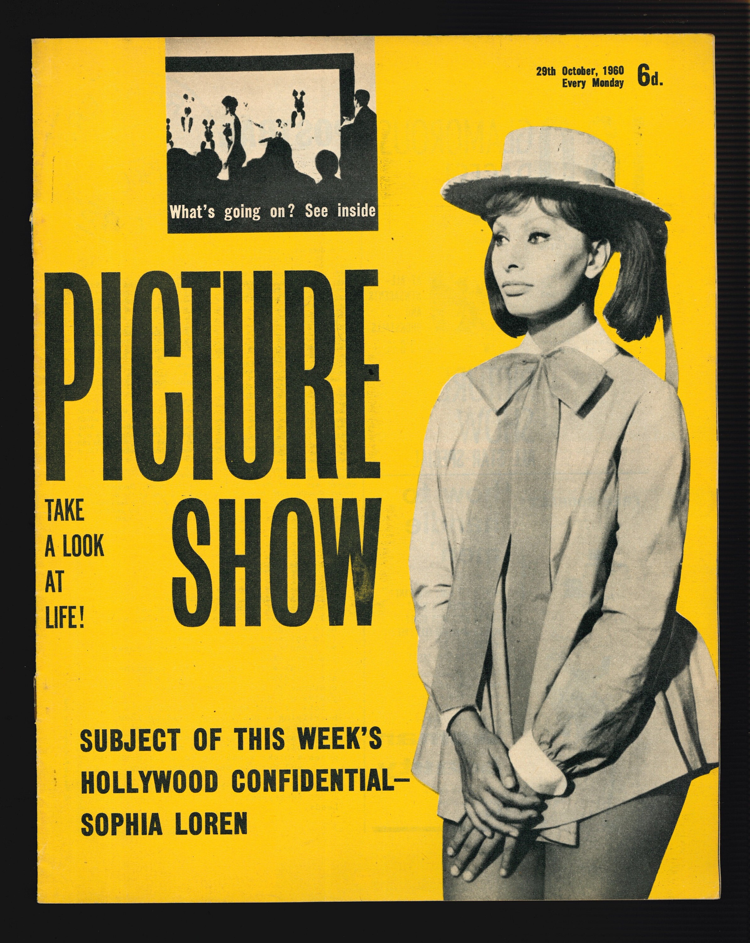 Picture Show Oct 29 1960 Movie Film Magazine Sophia Loren