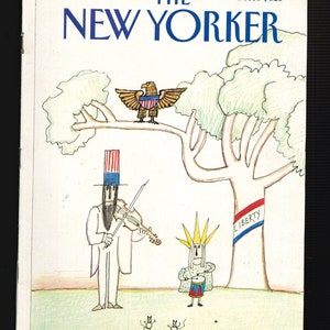 Revista New Yorker Vintage del 3 de noviembre de 1980 Liberty de Saul Steinberg