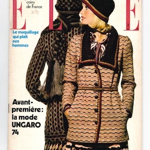 Elle Aug 20 1973 Französische Ausgabe Vintage Magazin