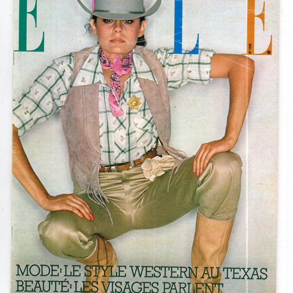 Elle Aug 9 1976 French Edition Vintage Magazine