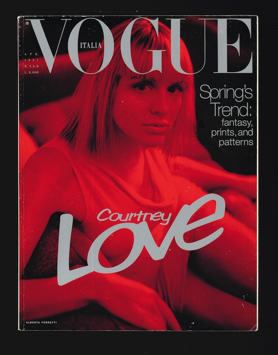 Vogue Italia March 1997 Courtney Love by Steven Meisel - Etsy Norway