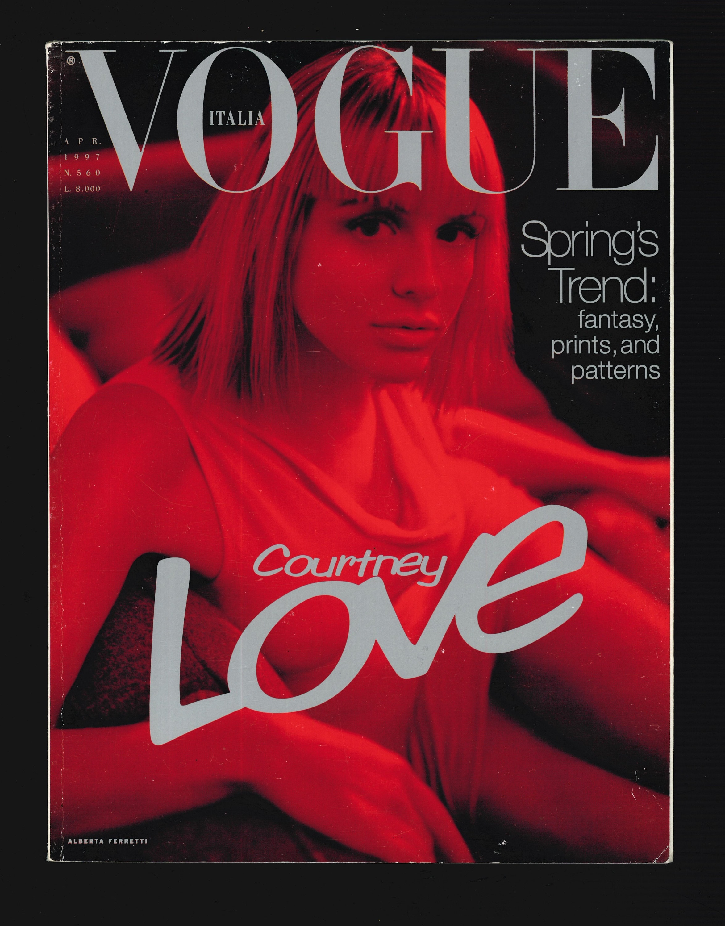 Vogue Italia March 1997 Courtney Love by Steven Meisel - Etsy