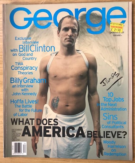 George December 1996 Woody Harrelson Cover Photo by Mario - Etsy