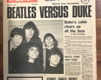 メロディ　メーカー誌　デッドストック　1964.4.18号　リッケンバッカー　ビートルズ　モッズ メロディーメーカーのスペック比較 - 1960年前後のヴィンテージ