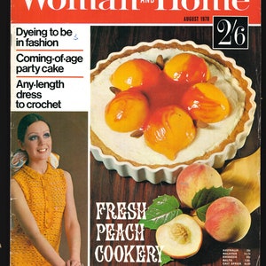 Woman and Home Aug 1970 Vintage Women’s Magazine Knitting Patterns Sewing